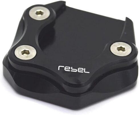 Motorcycle CNC Foot Side Stand Pad Plate Kickstand Enlarger Support Extension for CMX500 Rebel CMX 500 300 Rebel500 2017-After (Black) in Saudi Arabia