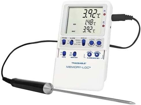Traceable Memory-Loc™ Datalogging Thermometer with Calibration; 1 Vaccine Bottle Probe in Saudi Arabia