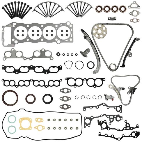 3RZ-FE 3RZFE 2.7 محرك العمود المرفقي يخدع قضبان بيستونز محامل عدة مناسبة لتويوتا تاكوما 4 عداء T100 2.7L 1995-2004 استبدال #13411-75901 13201-79205 13103-75041 11701-75022-01 in Kuwait