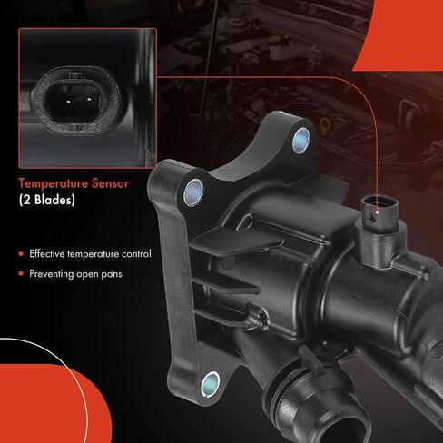 A-Premium Engine Coolant Thermostat Housing Assembly with Seal & Sensor Compatible with Volvo XC60, XC90, S60, XC40, XC70, S80, S90, V60, S60 Cross Country, V60 Cross Country, V90, V90 Cross Country in Saudi Arabia