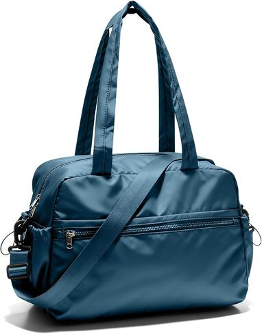 Travel Gym Duffel Bag for Women, Small Weekender Bags for Men with Trolley Sleeve for Airplane, Waterproof Carry on Bag Sport Tote Bags Hospital Holdalls, Peacock Blue in Saudi Arabia