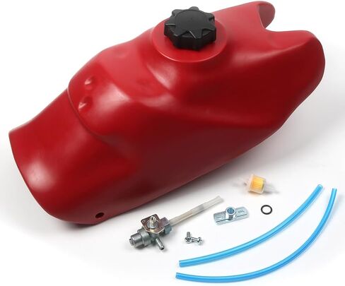 Plastic Gas Fuel Tank & Cap & Petcock For Honda TRX250X 1987 1988 1991 1992, For TRX 300EX 1993-2006 17520-HC0-671ZA Red in Saudi Arabia