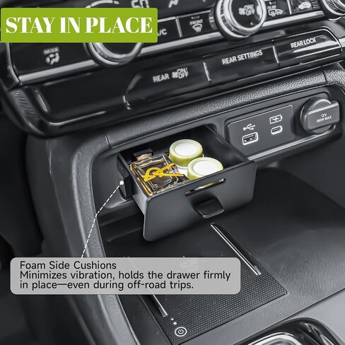 Center Console Organizer Compatible with Honda Pilot 2023-2025 and Passport 2026 Interior Accessories, Hidden Glove Box Middle Armrest Drawer Storage Tray for Small Items (Not for Ridgeline) in Saudi Arabia