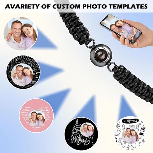 Custom Bracelets with Picture Inside, Projection Bracelets with Photos, Picture Bracelet Personalized memorial Gifts in Kuwait