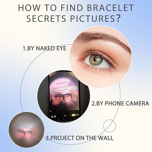 Custom Bracelets with Picture Inside, Projection Bracelets with Photos, Picture Bracelet Personalized memorial Gifts in Kuwait