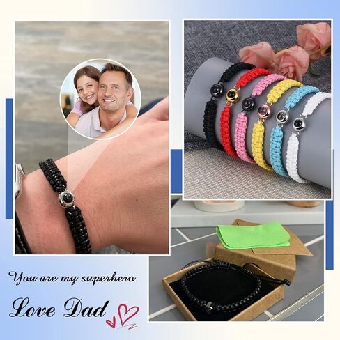 Custom Bracelets with Picture Inside, Projection Bracelets with Photos, Picture Bracelet Personalized memorial Gifts in Kuwait