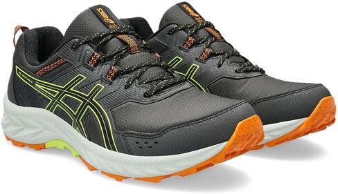 حذاء جري مقاوم للماء للرجال من ASICS Gel-Venture 9، مقاس 9.5، أسود/أخضر مضيء in Saudi Arabia