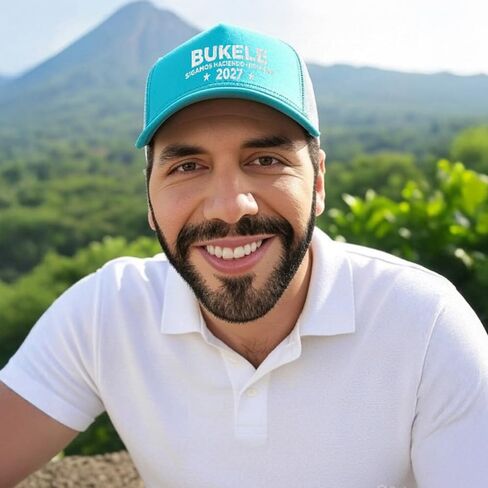 Cyan Bukele 2027 Hat – “Keep Making History" Patriotic Cap in Saudi Arabia