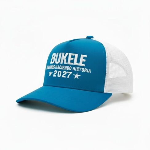 Cyan Bukele 2027 Hat – “Keep Making History" Patriotic Cap in Saudi Arabia