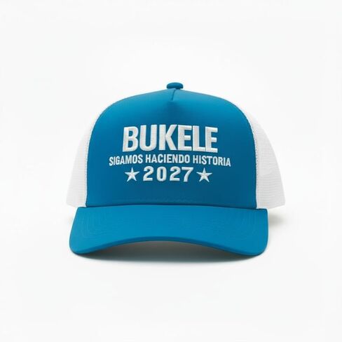 Cyan Bukele 2027 Hat – “Keep Making History" Patriotic Cap in Saudi Arabia