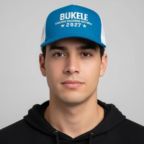 Cyan Bukele 2027 Hat – “Keep Making History" Patriotic Cap in Saudi Arabia