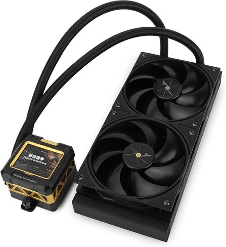 Thermalright FW 240 Black Argb V2-240mm AIO CPU Combu Career ، شاشة IPS LCD بدقة 320 * 240 ، لشاشة AM4/AM5 و Intel LGA1700 ، "2.4 بوصة" للصور والمعجبين المزدوج Argb Black Argb in Saudi Arabia