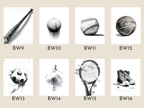 Vintage Sports Nursery Kids Bedroom Set of 3 Baseball Football and Golf Wall Art Prints (Paper, 30 x 40) in Saudi Arabia