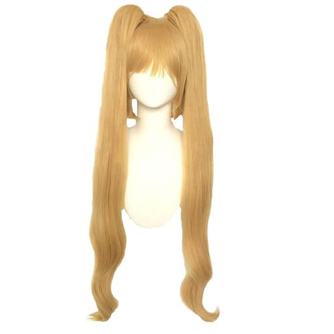 شعر مستعار وردي بطول 47 بوصة/120 سم مع ذيل حصان، شعر مستعار طويل مستقيم مع غرة، شعر صناعي وردي لحفلات الهالوين، شعر مستعار كوسبلاي مع 2 إكسسوارات عقدة فيونكة in Kuwait