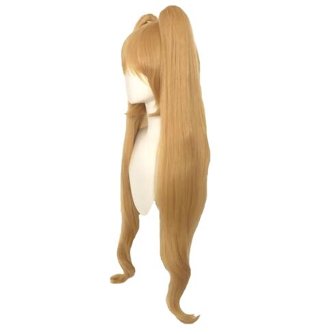 شعر مستعار وردي بطول 47 بوصة/120 سم مع ذيل حصان، شعر مستعار طويل مستقيم مع غرة، شعر صناعي وردي لحفلات الهالوين، شعر مستعار كوسبلاي مع 2 إكسسوارات عقدة فيونكة in Kuwait