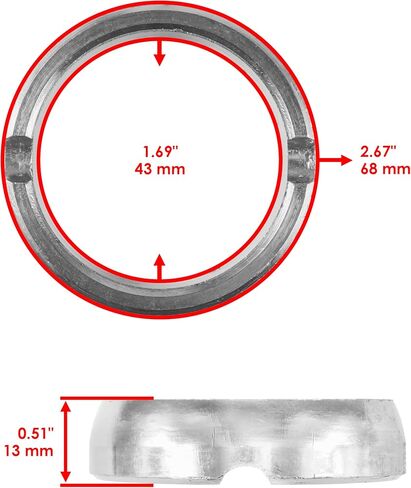 Caltric Muffler Gasket Seal Compatible with Polaris RZR Xp 1000 2014 / RZR Xp 4 1000 2014 in Saudi Arabia