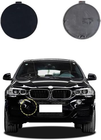 غطاء خطاف سحب المصد الأمامي للسيارة متوافق مع BMW X6 M Aerodynamics Sport F16 Fit 28iX 30dX 35iX 40dX 50iX xDrive sDrive SAV 2015 2016 2017 2018 2019 غطاء غطاء المقطورة 51118065933 غطاء عين السحب in Saudi Arabia