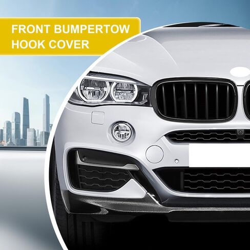 غطاء خطاف سحب المصد الأمامي للسيارة متوافق مع BMW X6 M Aerodynamics Sport F16 Fit 28iX 30dX 35iX 40dX 50iX xDrive sDrive SAV 2015 2016 2017 2018 2019 غطاء غطاء المقطورة 51118065933 غطاء عين السحب in Saudi Arabia