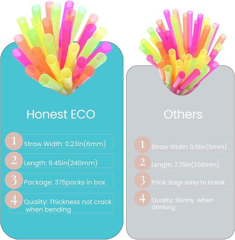 〖500packs〗 Flexible Plastic Straws -9.45" Extra Height Bendy Straws Prefer for Tumblers/Bottled Drinks/All Hot or Cold Drinking Striped Color Mixed in Saudi Arabia
