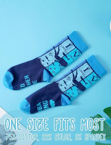 InnoBeta Scuba Diving Gifts, Gifts on Birthday and Christmas, One Size Crew Socks in Saudi Arabia