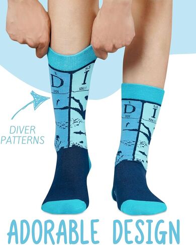 InnoBeta Scuba Diving Gifts, Gifts on Birthday and Christmas, One Size Crew Socks in Saudi Arabia