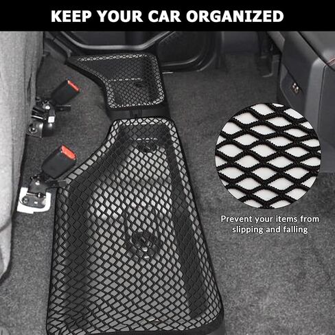 MARCHFA Rear Underseat Storage Mesh Net Compatible for 2005-2017 2018 Nissan Frontier Accessories Back Underseat Storage Box Cover in Saudi Arabia