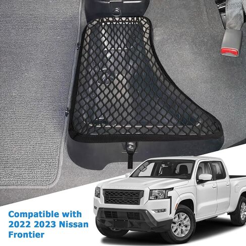 MARCHFA Rear Underseat Storage Mesh Net Compatible for 2005-2017 2018 Nissan Frontier Accessories Back Underseat Storage Box Cover in Saudi Arabia
