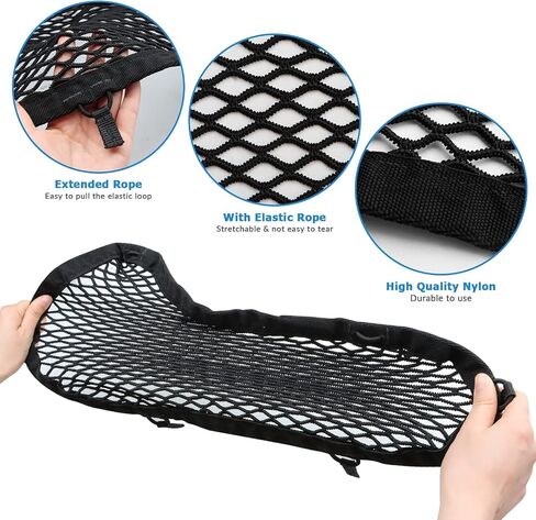 MARCHFA Rear Underseat Storage Mesh Net Compatible for 2005-2017 2018 Nissan Frontier Accessories Back Underseat Storage Box Cover in Saudi Arabia