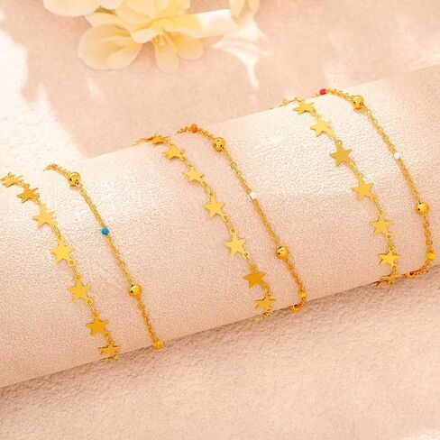 Waist Chain Silver Star Belly Chains Gold Beads Women Crystal Sequins Body Jewelry for Pants and Swimsuits in Kuwait