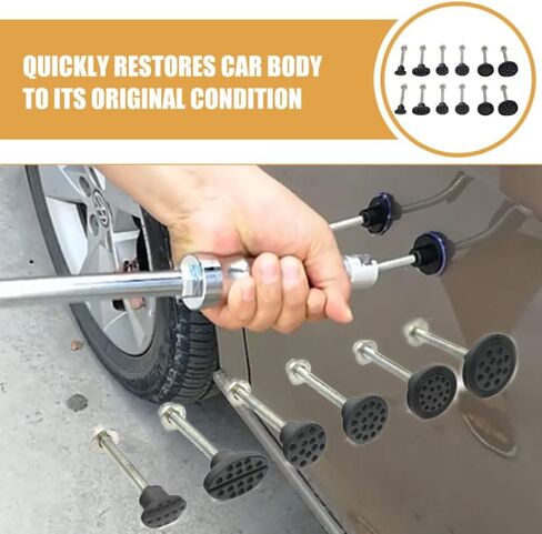 MAGICLULU 2Sets Auto Body Dent Puller Tool Kit Hail Damage Repair Suction Cup for Small Dents Easy to Use Dent Remover for Cars and Appliances Body Dent Fixer Tool in Saudi Arabia