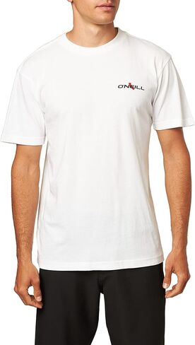 O'NEILL Mens Printables S/S Screen Tee White/California Badge XXL in Saudi Arabia