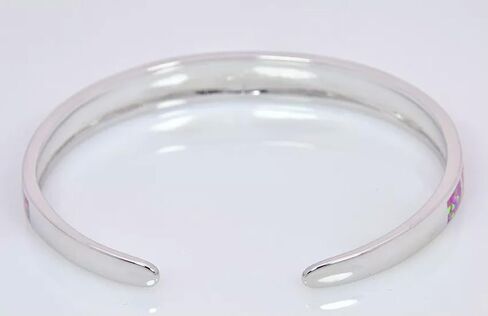 Fashion Fine Purple Fire Opal Bangles 925 Sliver Jewelry for Women Girl in Saudi Arabia