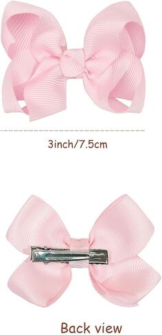 JOYOYO 40Pcs 4.5" Hair Bows Alligator Clips, Grosgrain Ribbon Girls Bows Clips Barrettes Hair Accessories for Baby Girls Toddlers Kids Teens in Saudi Arabia