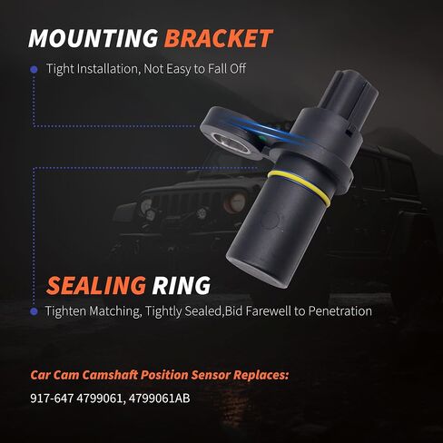 مستشعر سرعة ناقل الحركة الأوتوماتيكي HiSport - متوافق مع Jeep Nitro 2009-2011 Wrangler 2003-2011 Ram 1500 2500 Liberty 2003-2010 يستبدل 917-647 in Saudi Arabia