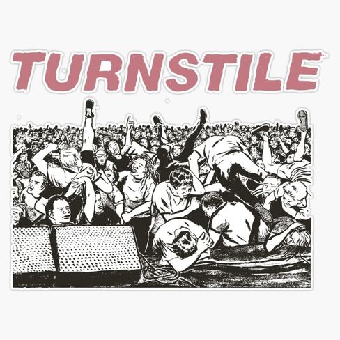 Nes Music Turnstile Sticker Bumper Sticker Vinyl Decal 5" in Saudi Arabia