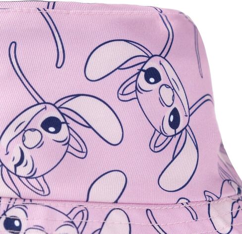 Disney Lilo & Stitch Girls Reversible Hat | Blue Stitch & Pink Angel | Soft Kids’ Sun Hat in Saudi Arabia