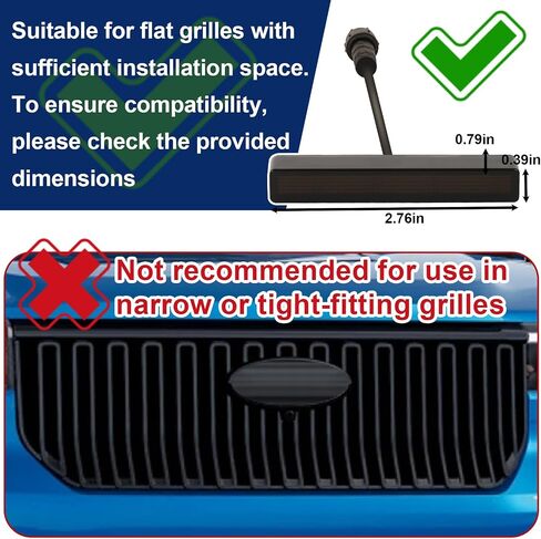 Front Grille Led Light For 2022-2025 Ford Maverick LARIAT XL XLT Accessories Raptor Style Grill Lights (DIY Style-Amber) in Kuwait