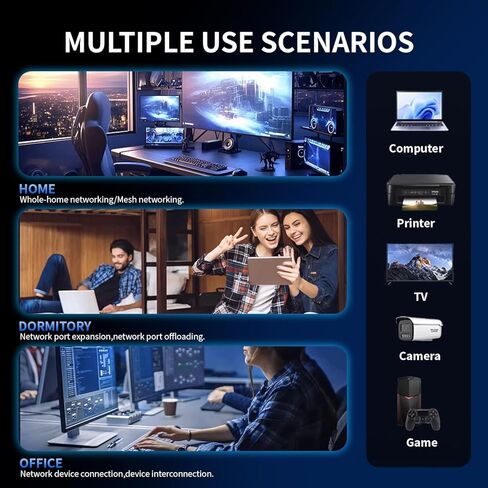 محول PoE سريع بـ 10 منافذ (8 منافذ POE + 2 وصلة تصاعدية)، 802.3af/at PoE+ 100 ميجابت في الثانية | تمتد إلى 250Mete | المعادن غير المدارة | التوصيل والتشغيل | مفتاح الكشف الذكي in Kuwait