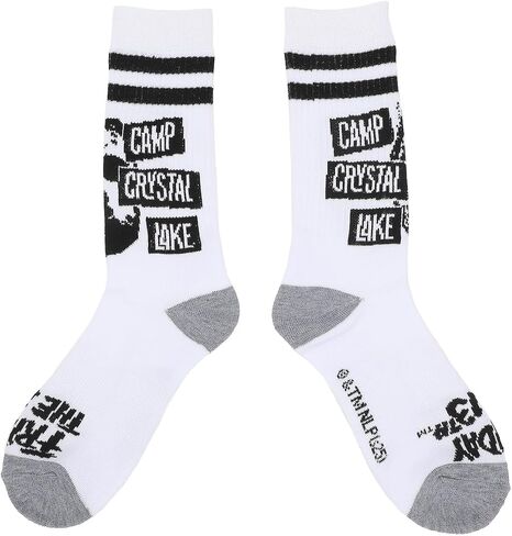 Bioworld Friday The 13th Jason Mask Men's 3-Pair Pack Glow-In-The-Dark Athletic Crew Socks in Saudi Arabia