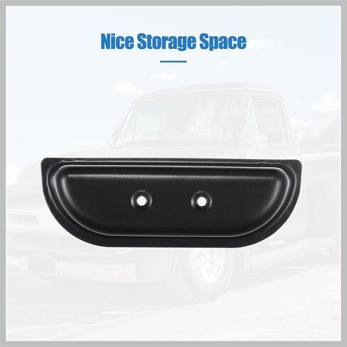 كوب مقبض باب معدني لسيارة Ford F100 F150 F250 F350 Bronco 1973-1979 غطاء حجرة تخزين مقبض مسند الذراع الأمامي، زوج واحد، قطع غيار سيارات سوداء in Saudi Arabia
