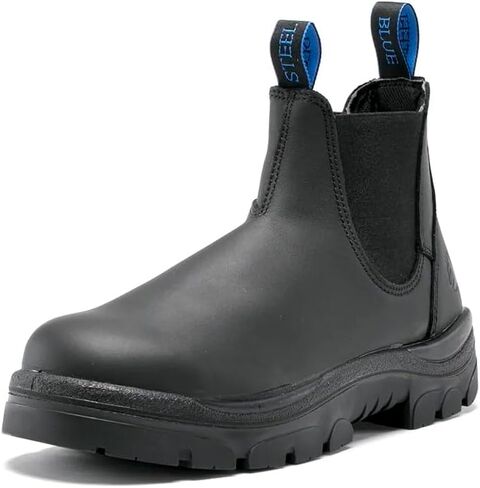 STEEL BLUE 100% COMFORT Hobart 6 بوصة حذاء كاحل بمقدمة ناعمة، أسود in Kuwait
