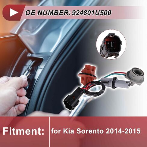 Tail Light Socket Wiring for Kia Sorento 2014-2015 No.924801U500 Lamp Bulb Pigtail Connector Harness in Saudi Arabia