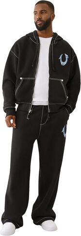 True Religion Men's HS Paint Baggy Big T Sweatpants in Saudi Arabia