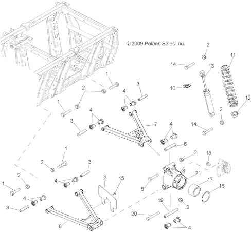 Polaris Ranger Wheel Carrier Bearing, Right, Genuine OEM Part 5136915, Qty 1 in Saudi Arabia