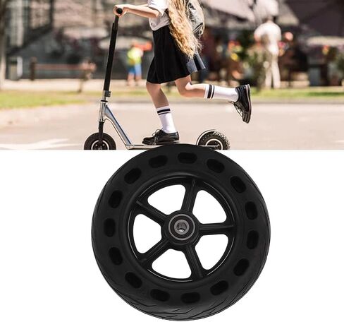 Solid Tire, 200 x 50 Electric Scooter Tyres, Electric Scooter Wheels, Explosion Proof Antislip Beehive Holes Rubber Solid Wheel Tires, 8 Inch Electric Scooter Tire in Saudi Arabia
