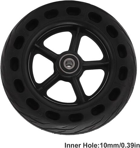 Solid Tire, 200 x 50 Electric Scooter Tyres, Electric Scooter Wheels, Explosion Proof Antislip Beehive Holes Rubber Solid Wheel Tires, 8 Inch Electric Scooter Tire in Saudi Arabia