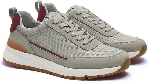 Mens Casual Shoes Comfortable Dress Sneakers Lightweight Lace-up Non Slip Walking Shoes in Kuwait