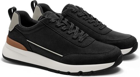 Mens Casual Shoes Comfortable Dress Sneakers Lightweight Lace-up Non Slip Walking Shoes in Kuwait