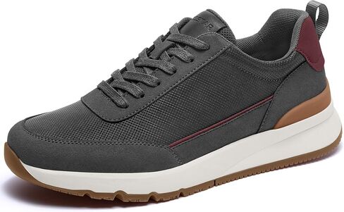 Mens Casual Shoes Comfortable Dress Sneakers Lightweight Lace-up Non Slip Walking Shoes in Kuwait