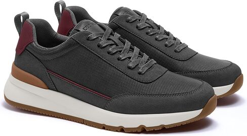 Mens Casual Shoes Comfortable Dress Sneakers Lightweight Lace-up Non Slip Walking Shoes in Kuwait